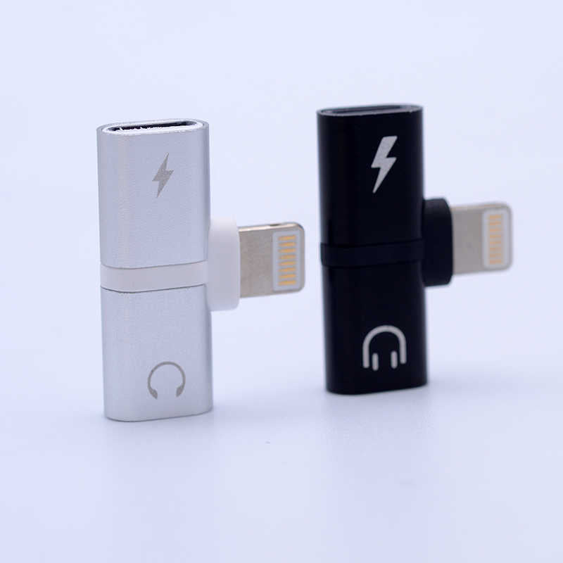 Go Des GD-CT013 2 in 1 Lightning Kulaklık ve Şarj Çevirici Connector Siyah