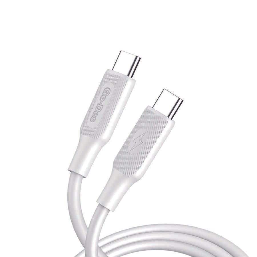 Go Des GD-UC571 Type-C to Type-C PD Hızlı Şarj Kablosu 60W 1 Metre Beyaz