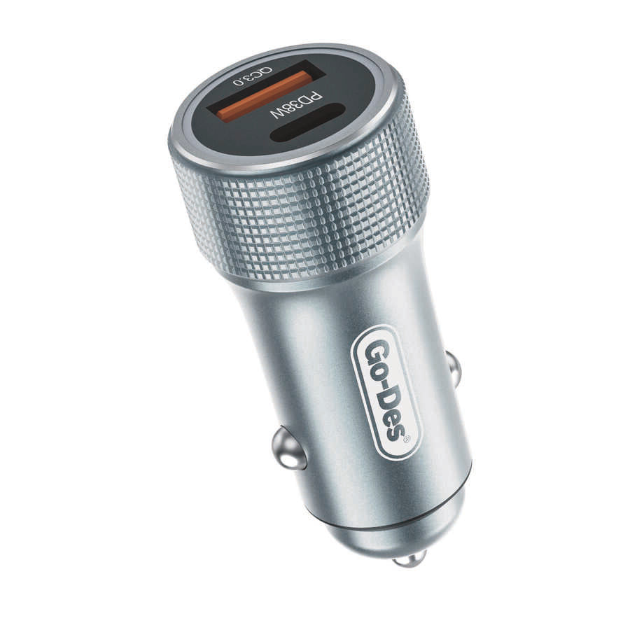 Go Des QC2018 Araç Şarjı Gümüş