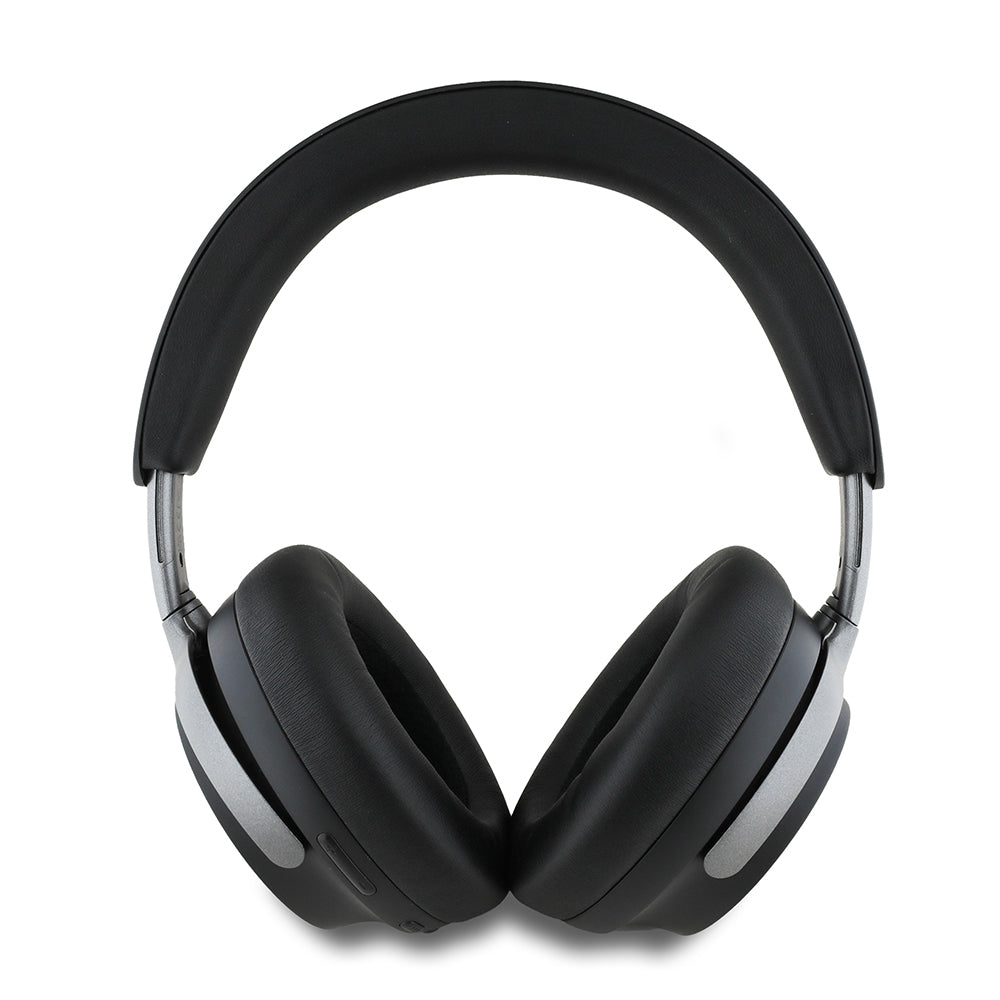 Guess Orjinal Lisanslı ANC/ENC Özellikli Metal Yazı Logolu Script Serisi Kulak Üstü Bluetooth Kulaklık v5.4 Siyah