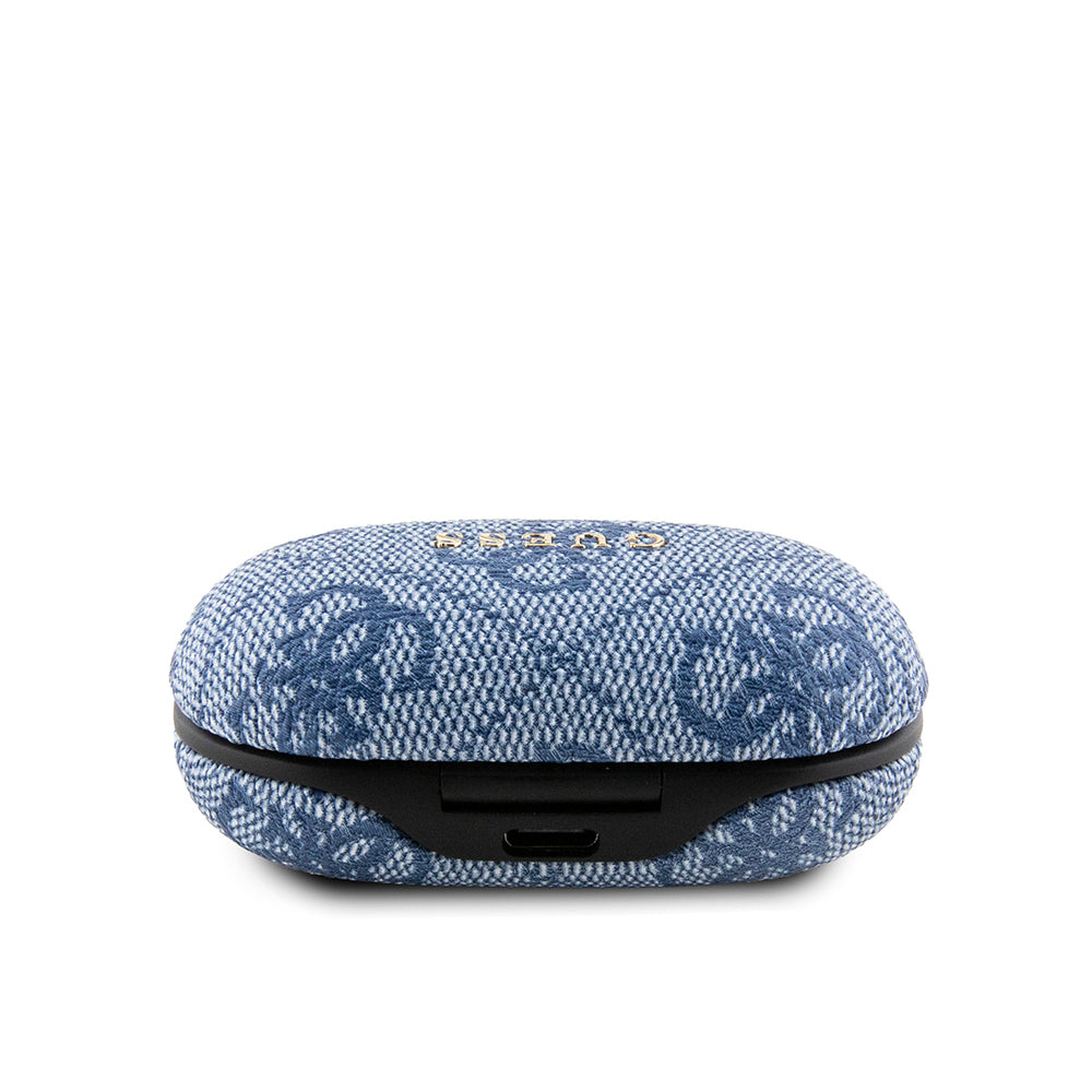 Guess Orjinal Lisanslı Klasik Metal Yazı Logolu TWS Kulak İçi Bluetooth Kulaklık Pembe