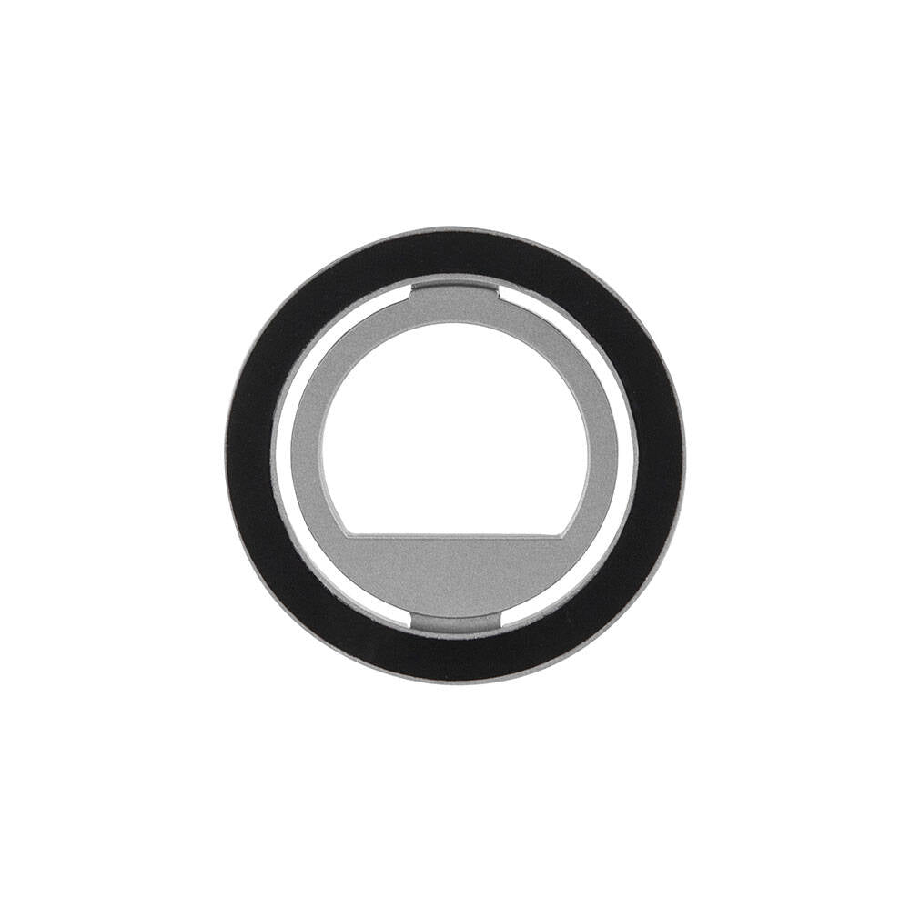 Guess Orjinal Lisanslı M-safe Şarj Özellikli Yazı Logolu Taşlı Yüzüklü Magnetik Stand Gümüş