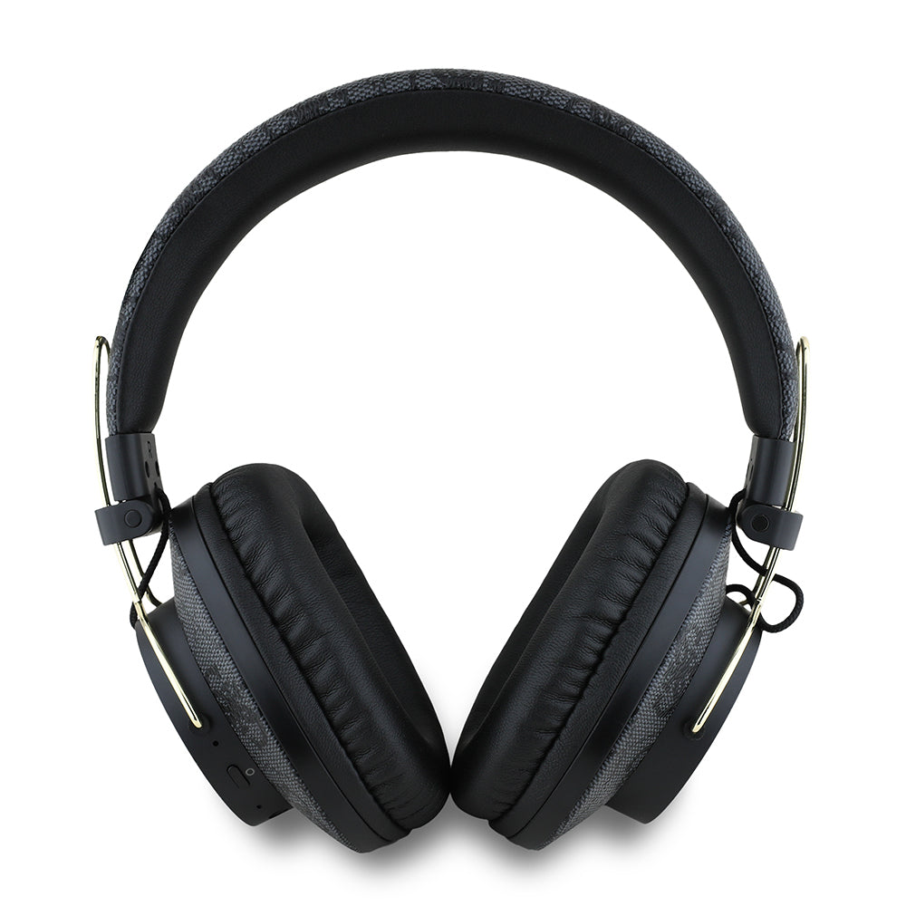 Guess Orjinal Lisanslı PU 4G Desenli Büyük Metal Logolu Kulak Üstü Bluetooth Kulaklık Mavi