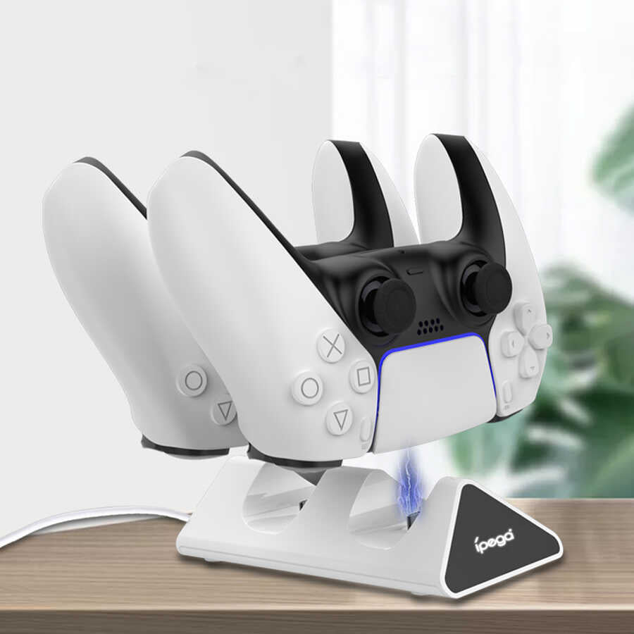 iPega PG-P5012 Playstation 5 Dualsense Şarj İstasyonu Beyaz