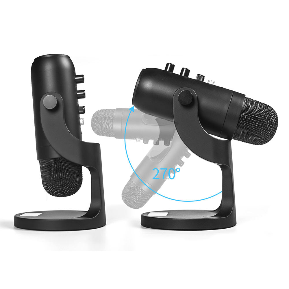 Jmary MC-PW8 Gürültü Önleyici Anti-Şok Teknoloji Tak Çalıştır Ekolu Stüdyo Mikrofon Siyah