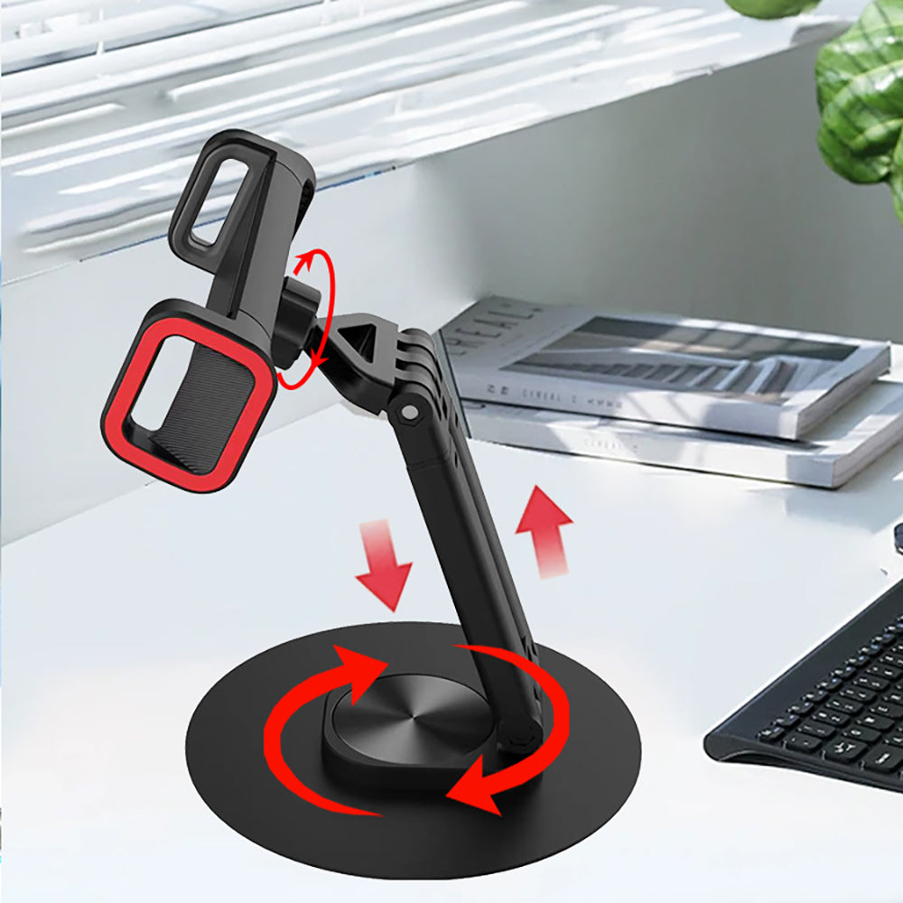 Jmary MK-63 Ayarlanabilir Katlanabilir 360 Derece Dönebilen Telefon ve Tablet Standı Siyah