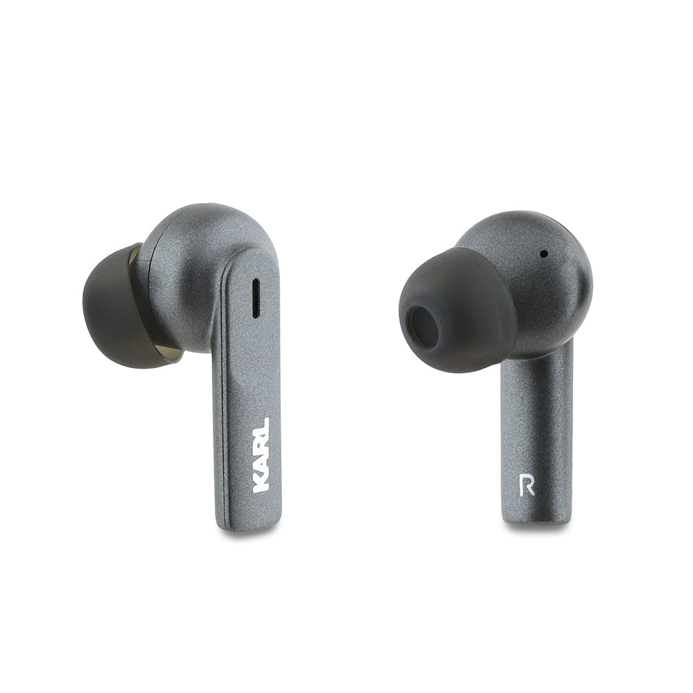 Karl Lagerfeld Orjinal Lisanslı ANC/ENC Özellikli Baskı Logolu Bluetooth Kulaklık v5.4 Siyah