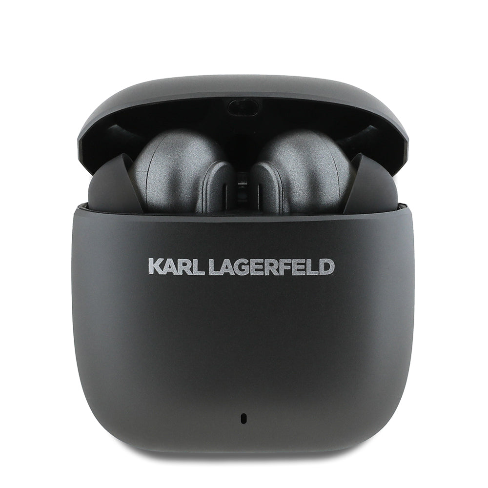 Karl Lagerfeld Orjinal Lisanslı ANC/ENC Özellikli Baskı Logolu Bluetooth Kulaklık v5.4 Siyah