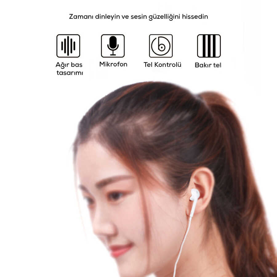 Lapas 12-S 3.5mm Kulaklık Beyaz