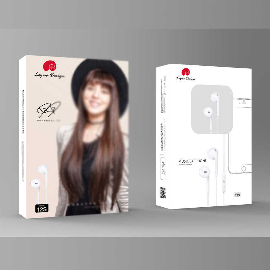 Lapas 12-S 3.5mm Kulaklık Beyaz