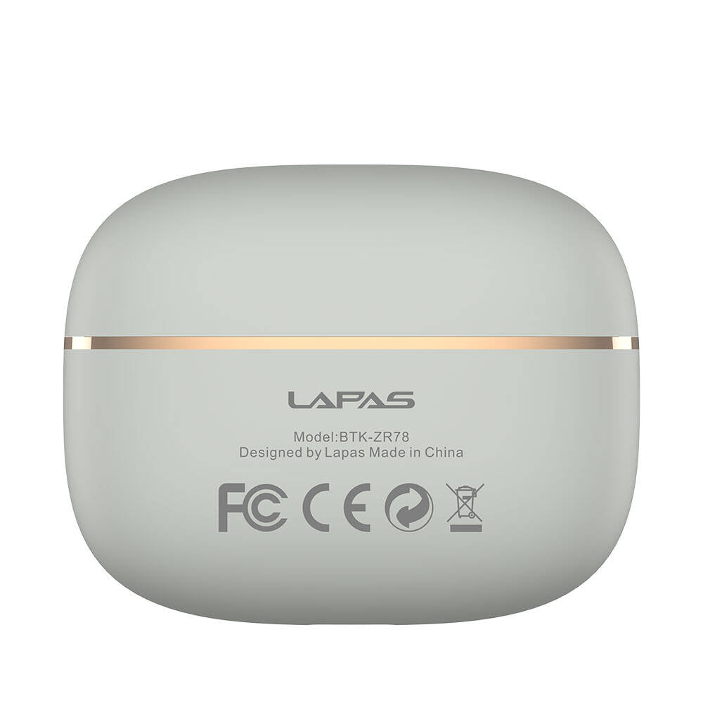 Lapas BTK-ZR78 ANC Özellikli ENC Teknolojili TWS Kulak İçi Bluetooth v5.3 Kulaklık Beyaz