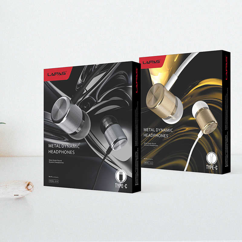 Lapas E15 Type-C Kulaklık Gri