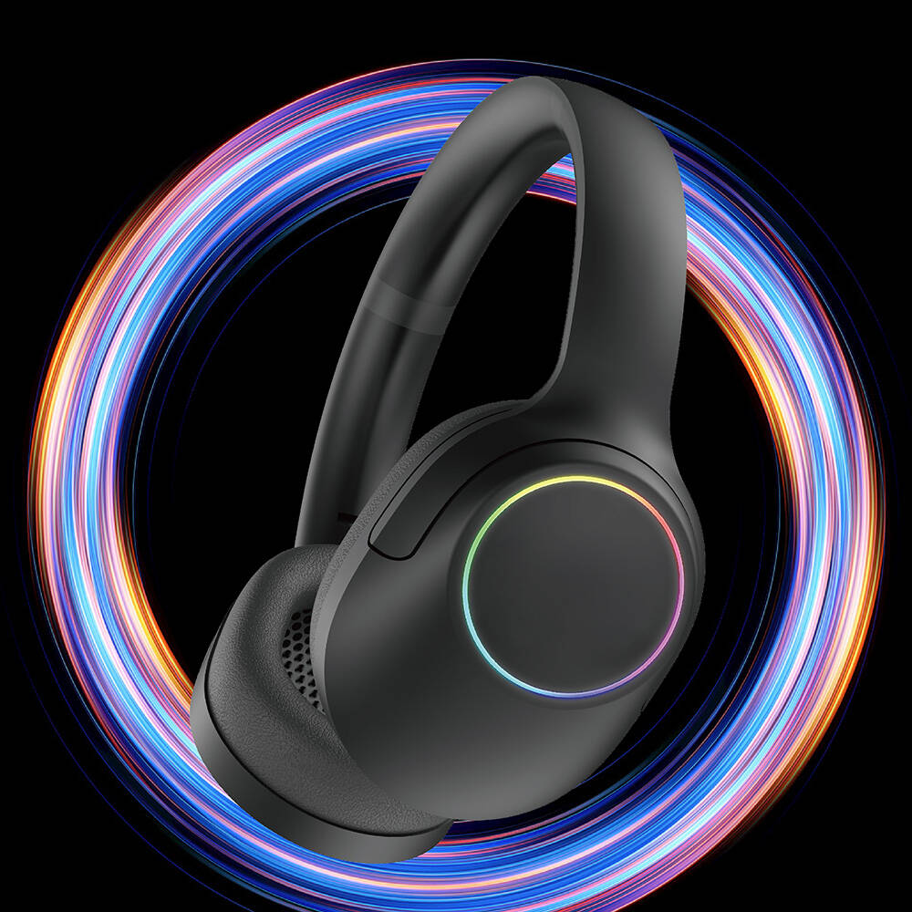 Lapas LP-HD003 RGB LED Işıklı Kulak Üstü Bluetooth v5.4 Kulaklık Krem