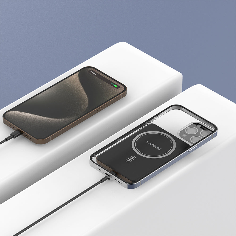 Lapas LP-PW003 Ultra İnce Hızlı Şarj Özellikli Wireless Powerbank 5000mAh 15W Gold