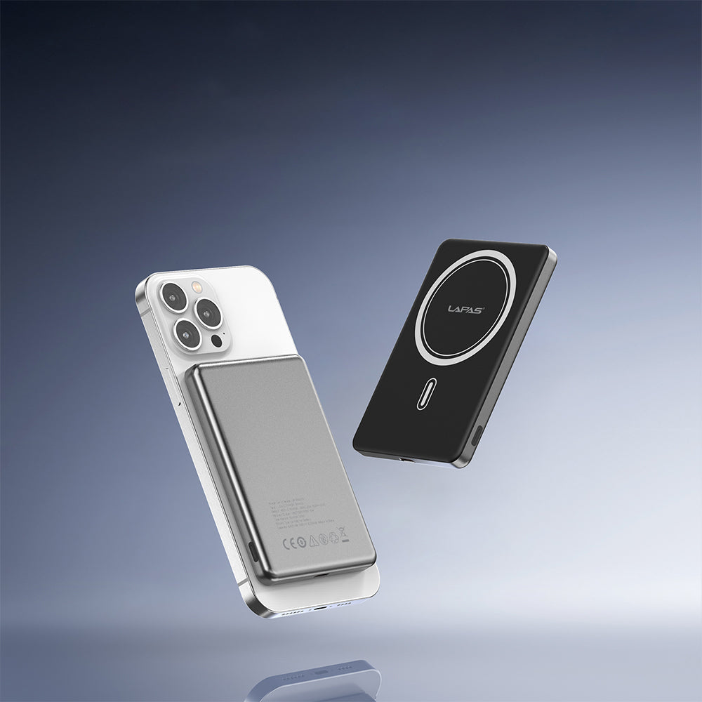 Lapas LP-PW003 Ultra İnce Hızlı Şarj Özellikli Wireless Powerbank 5000mAh 15W Gold