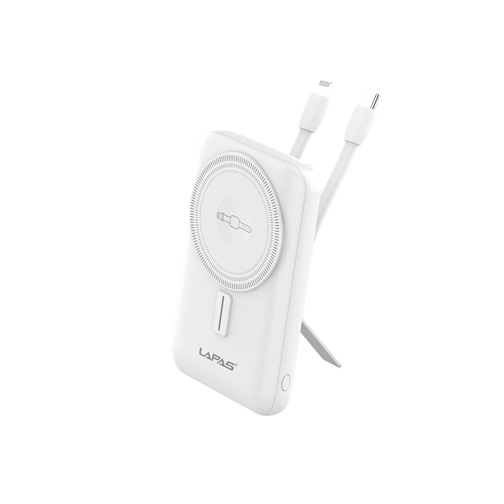 Lapas LP-PW004 Akıllı Saat Kablosuz Şarj Özellikli Wireless Powerbank 10000mAh 15W Siyah