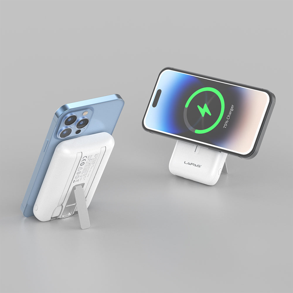 Lapas LP-PW004 Akıllı Saat Kablosuz Şarj Özellikli Wireless Powerbank 10000mAh 15W Siyah