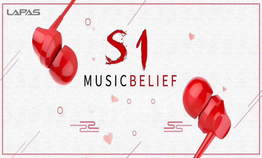 Lapas S1 3.5mm Mp3 Stereo Kulaklık Kırmızı