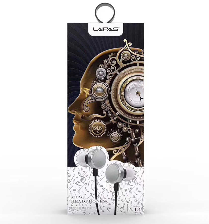 Lapas X13 3.5mm Mp3 Stereo Kulaklık Gold