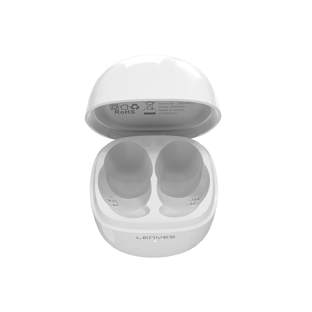 Lenyes Air 301 ACS Panoramic Surround Sound Kulak İçi Bluetooth v5.3 Kulaklık Beyaz