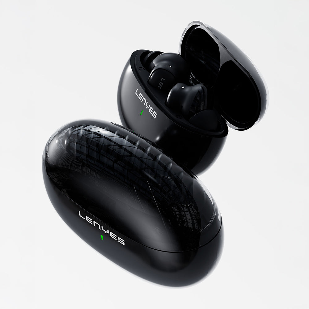 Lenyes Air 56 Ai Çeviri Özellikli ANC/ENC Teknolojili Kulak İçi Bluetooth Kulaklık v5.3 Siyah