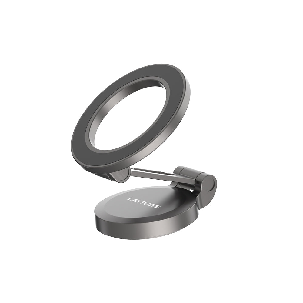 Lenyes CR137 Magnetik M-safe 360° Oynar Başlıklı Araç İçi Telefon Tutucu Siyah