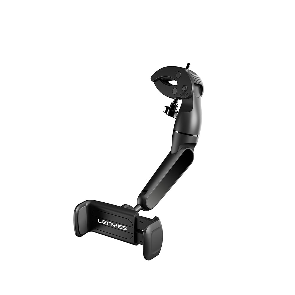 Lenyes CR146 360 Dönebilen Oynar Başlıklı Dikiz Ayna Araç Telefon Tutucu Siyah