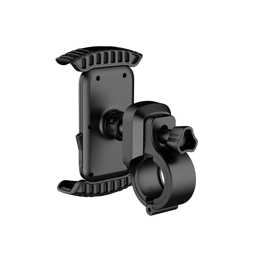 Lenyes CR157 360° Derece Dönebilen Ayarlanabilir Motosiklet ve Bisiklet Telefon Tutucu Siyah