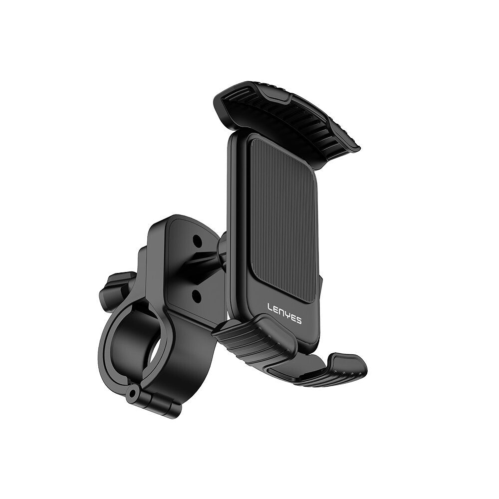Lenyes CR157 360° Derece Dönebilen Ayarlanabilir Motosiklet ve Bisiklet Telefon Tutucu Siyah