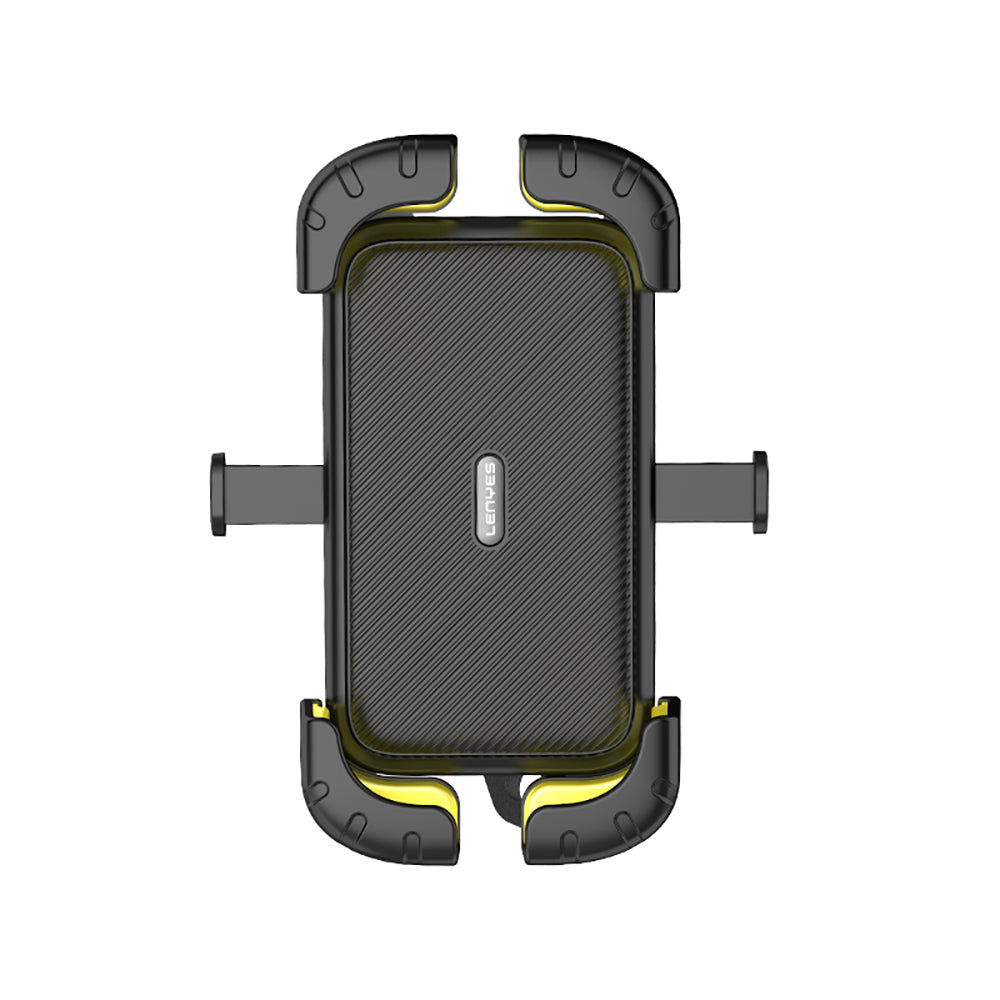 Lenyes CR169 Sarsıntı Önleyici 360 Derece Ayarlanabilir Bisiklet ve Motosiklet Telefon Tutucu Siyah