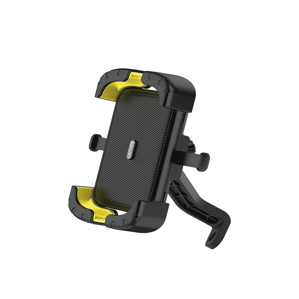 Lenyes CR170 Sarsıntı Önleyici 360 Derece Ayarlanabilir Bisiklet ve Motosiklet Telefon Tutucu Siyah