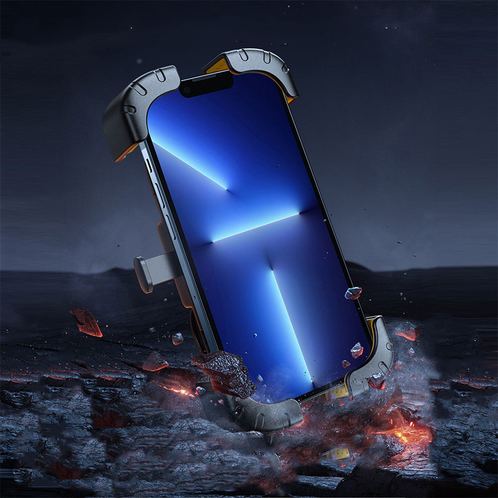 Lenyes CR170 Sarsıntı Önleyici 360 Derece Ayarlanabilir Bisiklet ve Motosiklet Telefon Tutucu Siyah