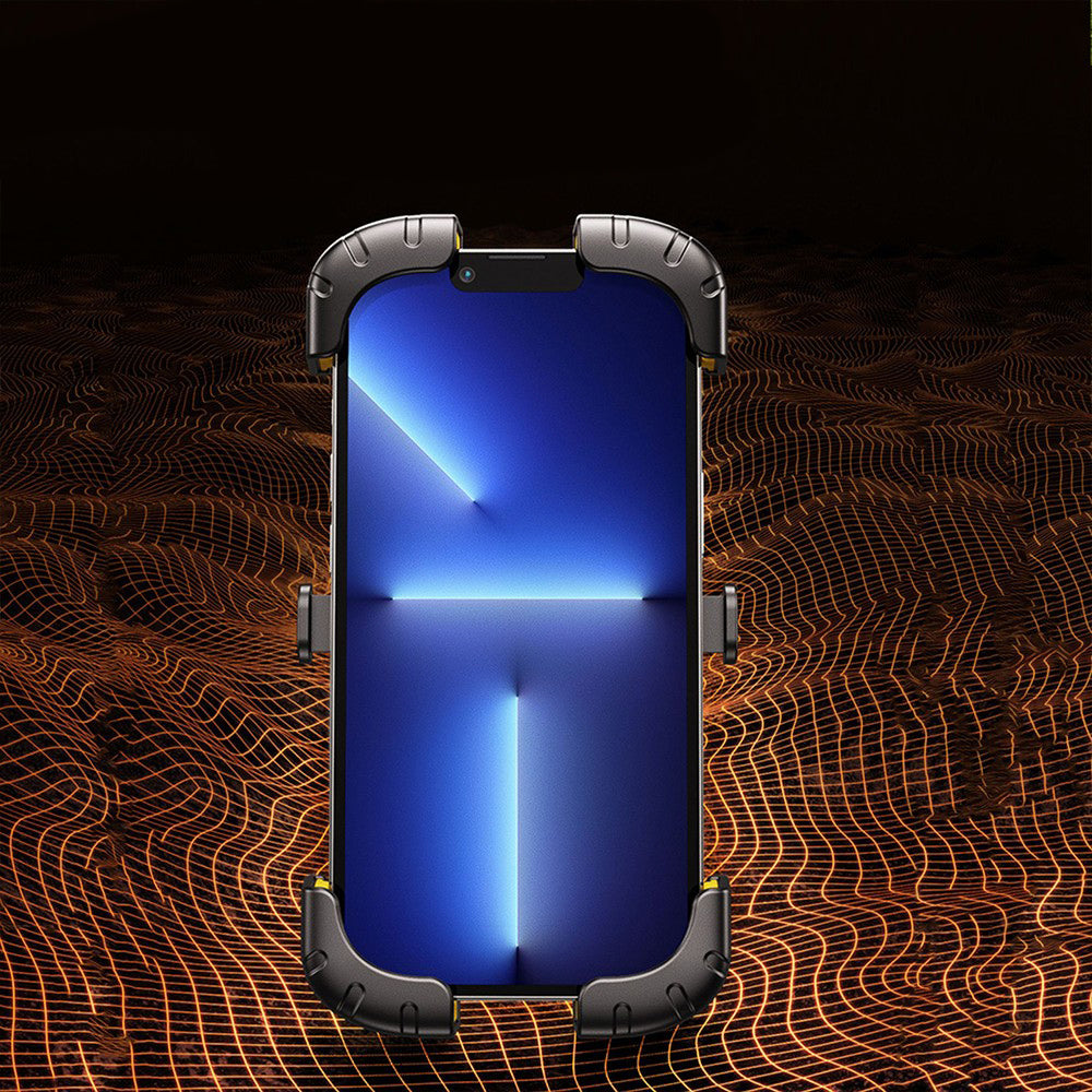 Lenyes CR170 Sarsıntı Önleyici 360 Derece Ayarlanabilir Bisiklet ve Motosiklet Telefon Tutucu Siyah