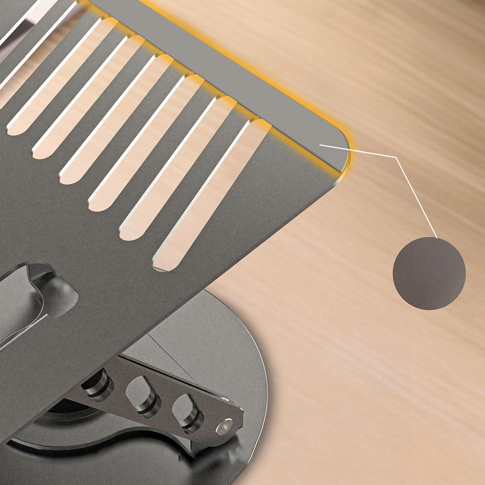 Lenyes CR190 360 Derece Dönebilen Katlanabilir Laptop Standı Gümüş