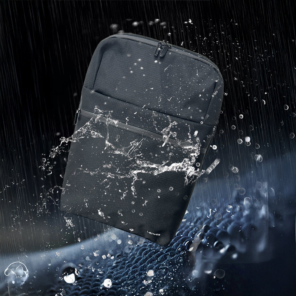 Lenyes LB505 Su Geçirmez Gizlenebilir Omuz Askılı Sırt Çantası Siyah