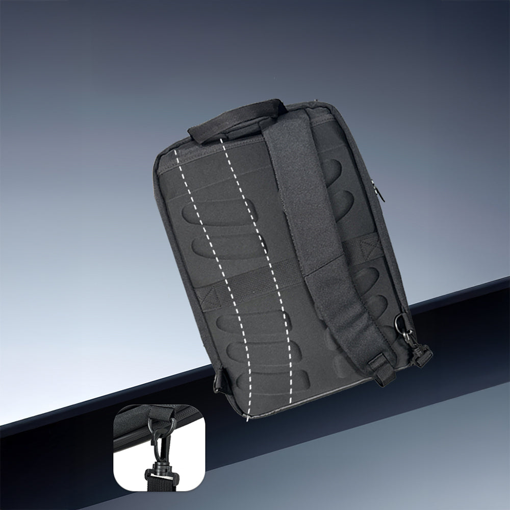 Lenyes LB505 Su Geçirmez Gizlenebilir Omuz Askılı Sırt Çantası Siyah