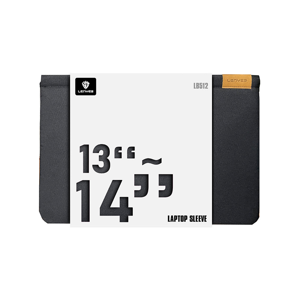 Lenyes LB512 Omuz Askılı 14 inç Su Geçirmez Laptop Çantası Gri