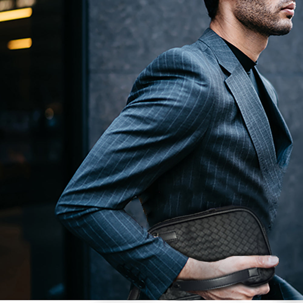 Lenyes LB528 Mark Serisi Su Geçirmez Aşınmaya ve Çizilmeye Dayanıklı Aksesuar Çantası Siyah