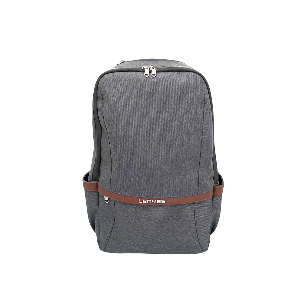 Lenyes LB545 Rambler Serisi Polyester Kumaş Su Geçirmez Sırt Çantası Gri