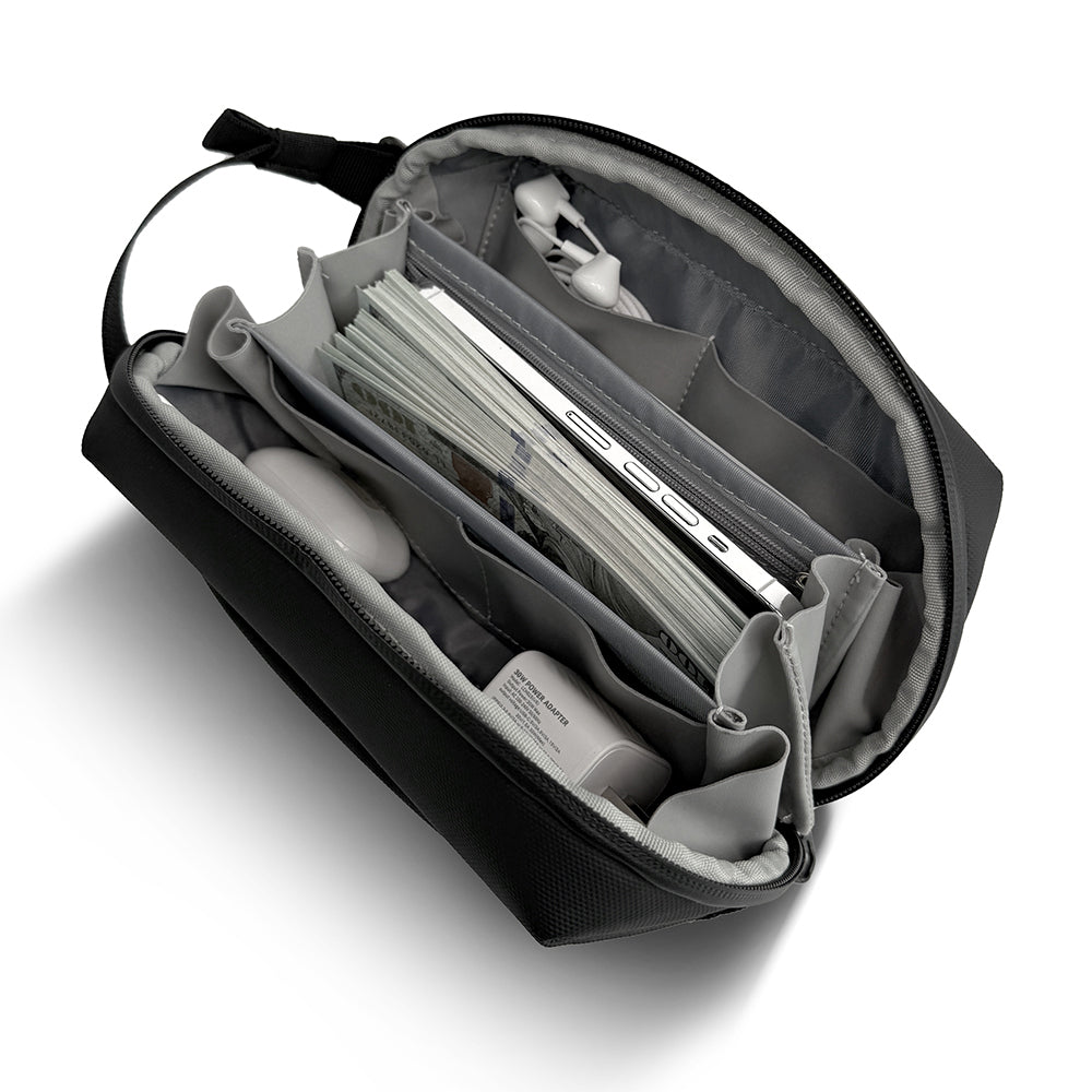 Lenyes LB571 Su Geçirmez Aşınmaya ve Çizilmeye Dayanıklı Aksesuar Çantası 25cm Siyah