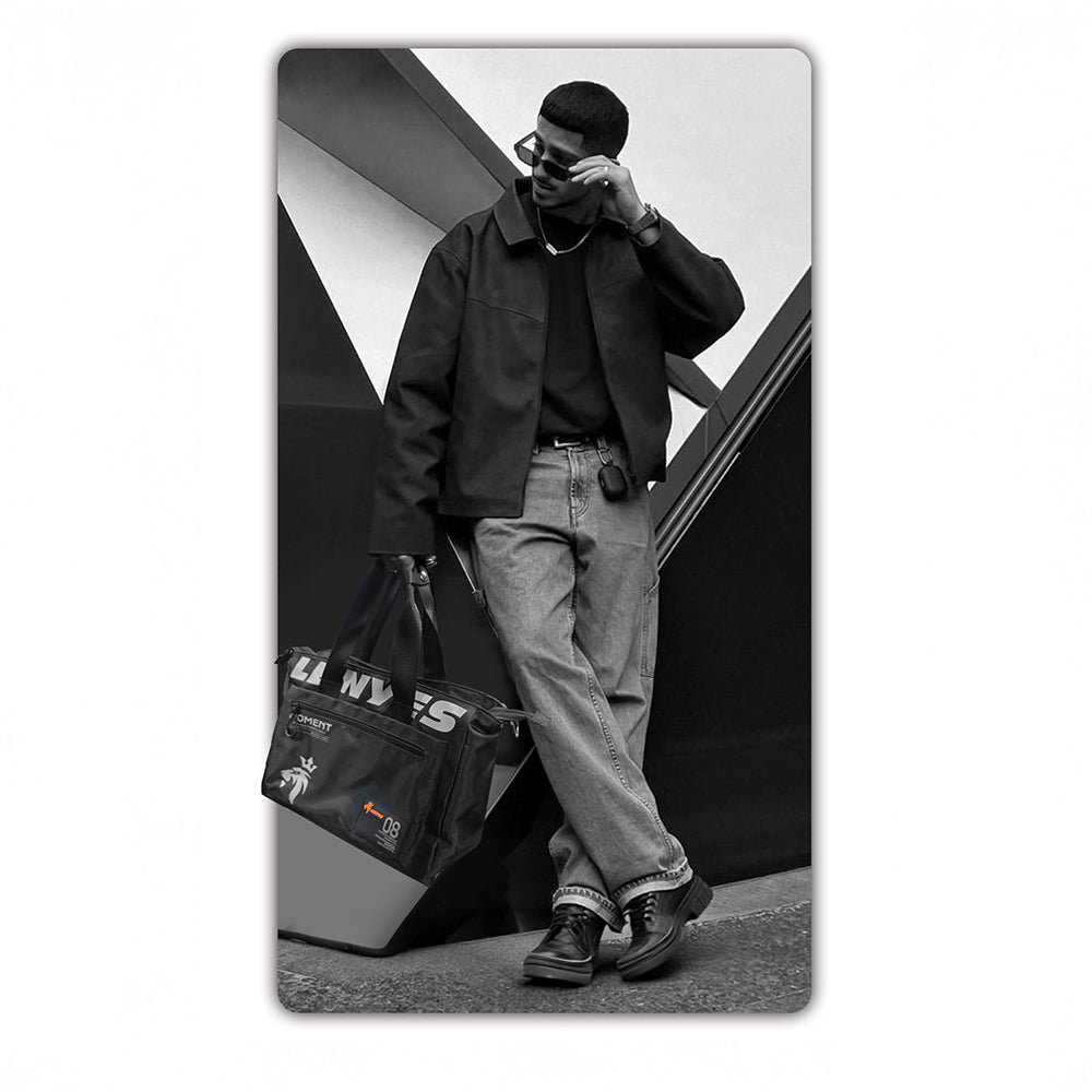 Lenyes LB581 Roamer Serisi Çok Amaçlı Omuz Askılı Seyahat Çantası Siyah