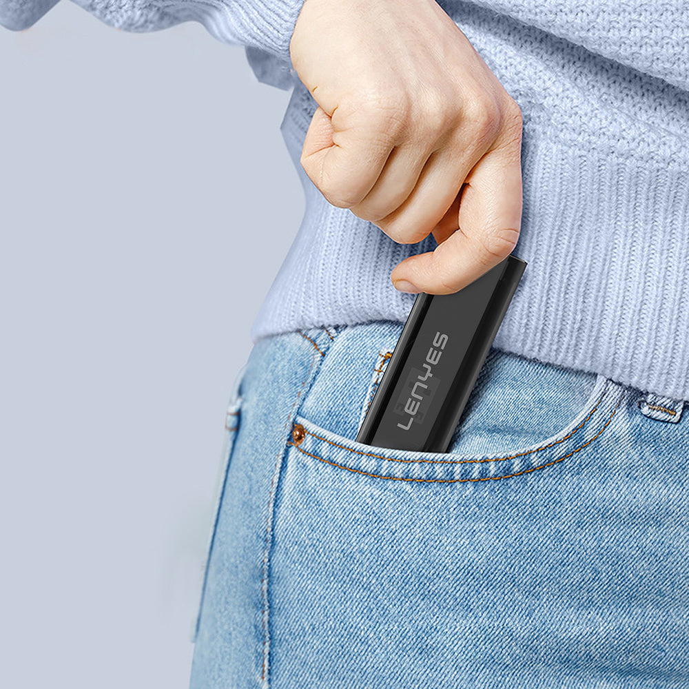 Lenyes LB605 5in1 Type-C to Type-C Kablolu 60W Çevirici Adaptör Seti Saklama Kutusu Siyah