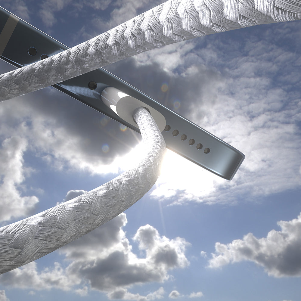 Lenyes LC526 Type-C to Type-C Akıllı Çip Koruma Özellikli Data ve Şarj Kablosu 60W 1.2M Beyaz