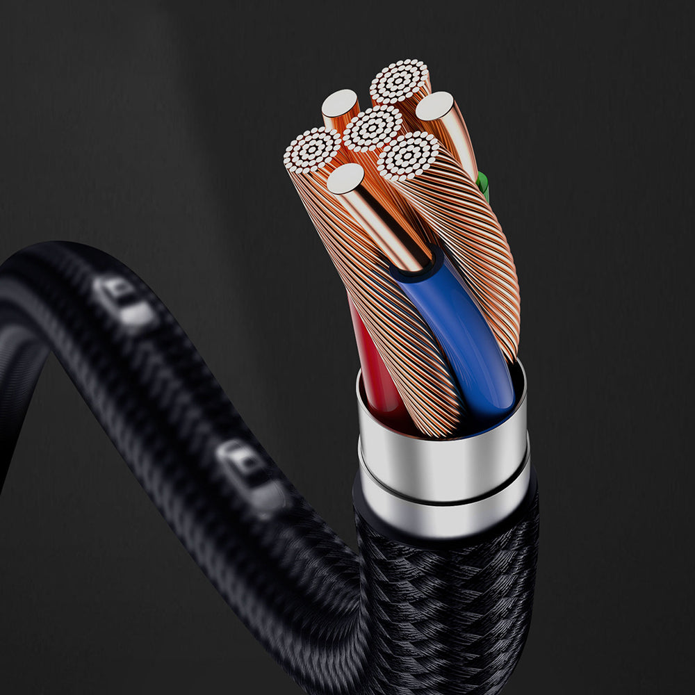 Lenyes LC532 Type-C to Type-C Hızlı Şarj Özellikli Data ve Şarj Kablosu 60W 1M Gri