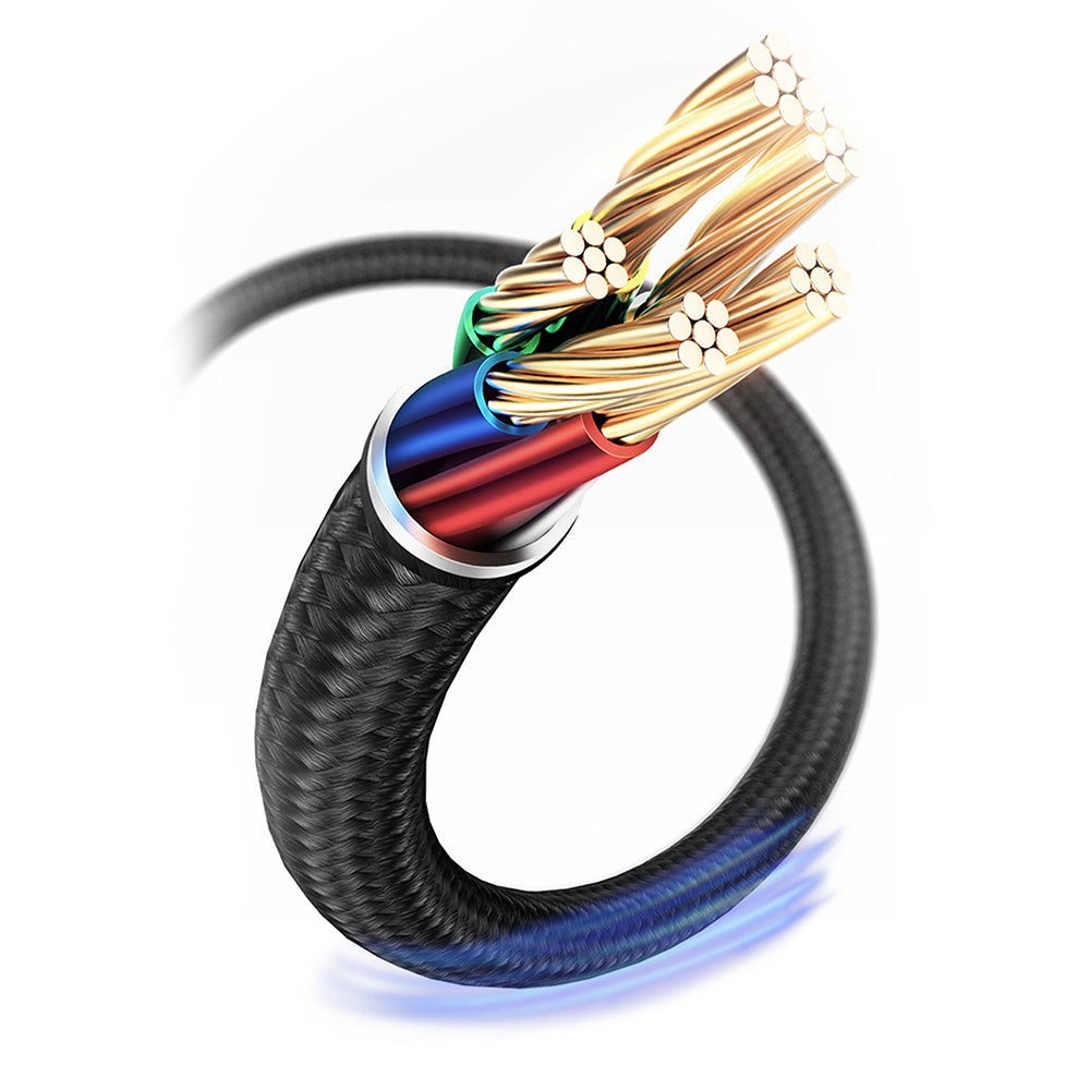 Lenyes LC540 Type-C to Type-C + Akıllı Saat Şarj Kablosu 100W 1.2M Siyah