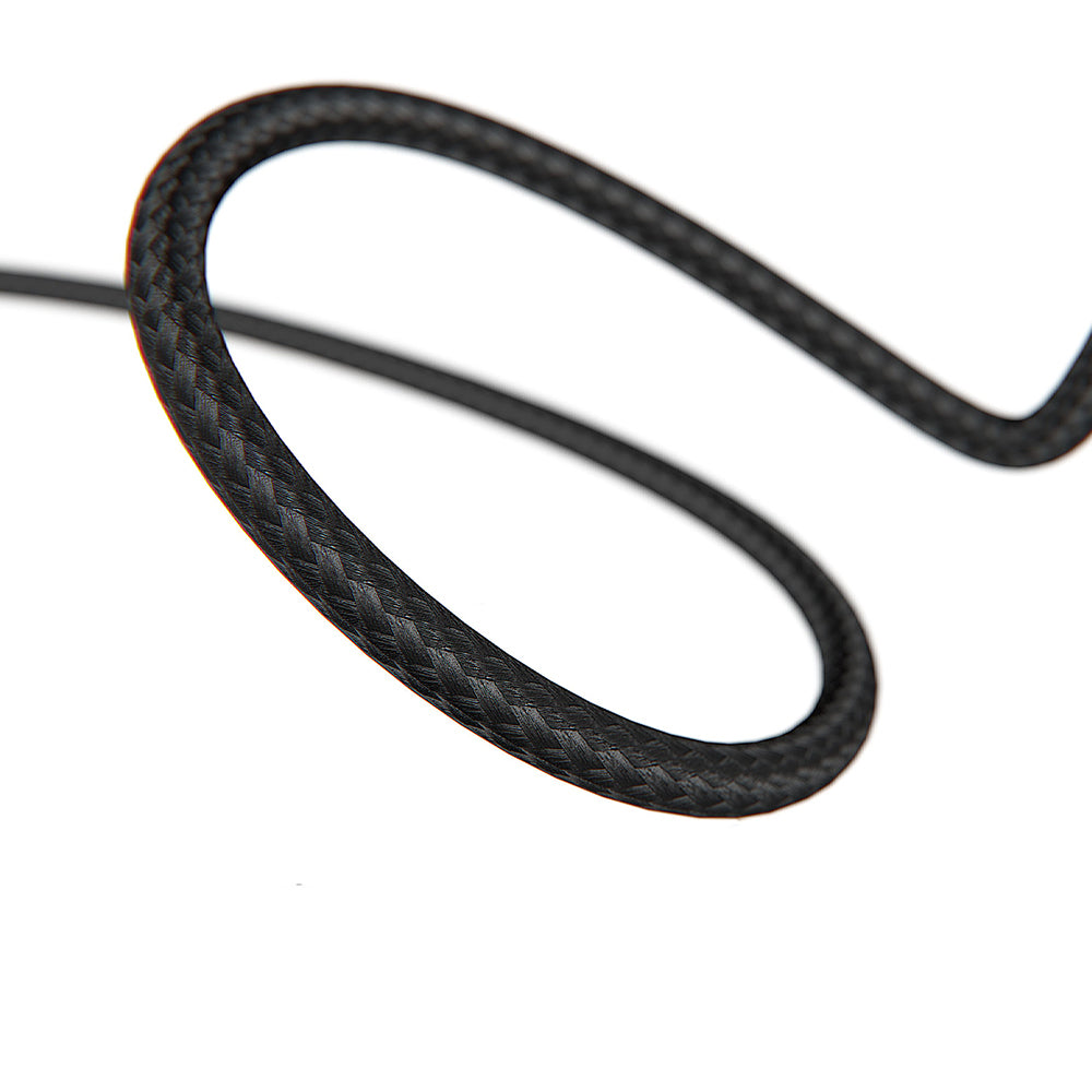 Lenyes LC546 USB-A to Lightning Örgü Tasarımlı Hızlı Şarj Özellikli Data ve Şarj Kablosu 12W 1M Siyah