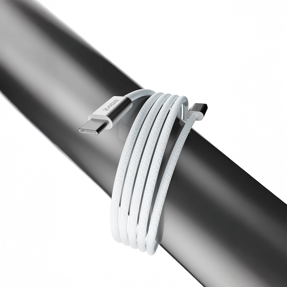 Lenyes LC550 Type-C to Type-C Hızlı Şarj Özellikli Data ve Şarj Kablosu 240W 1M Beyaz