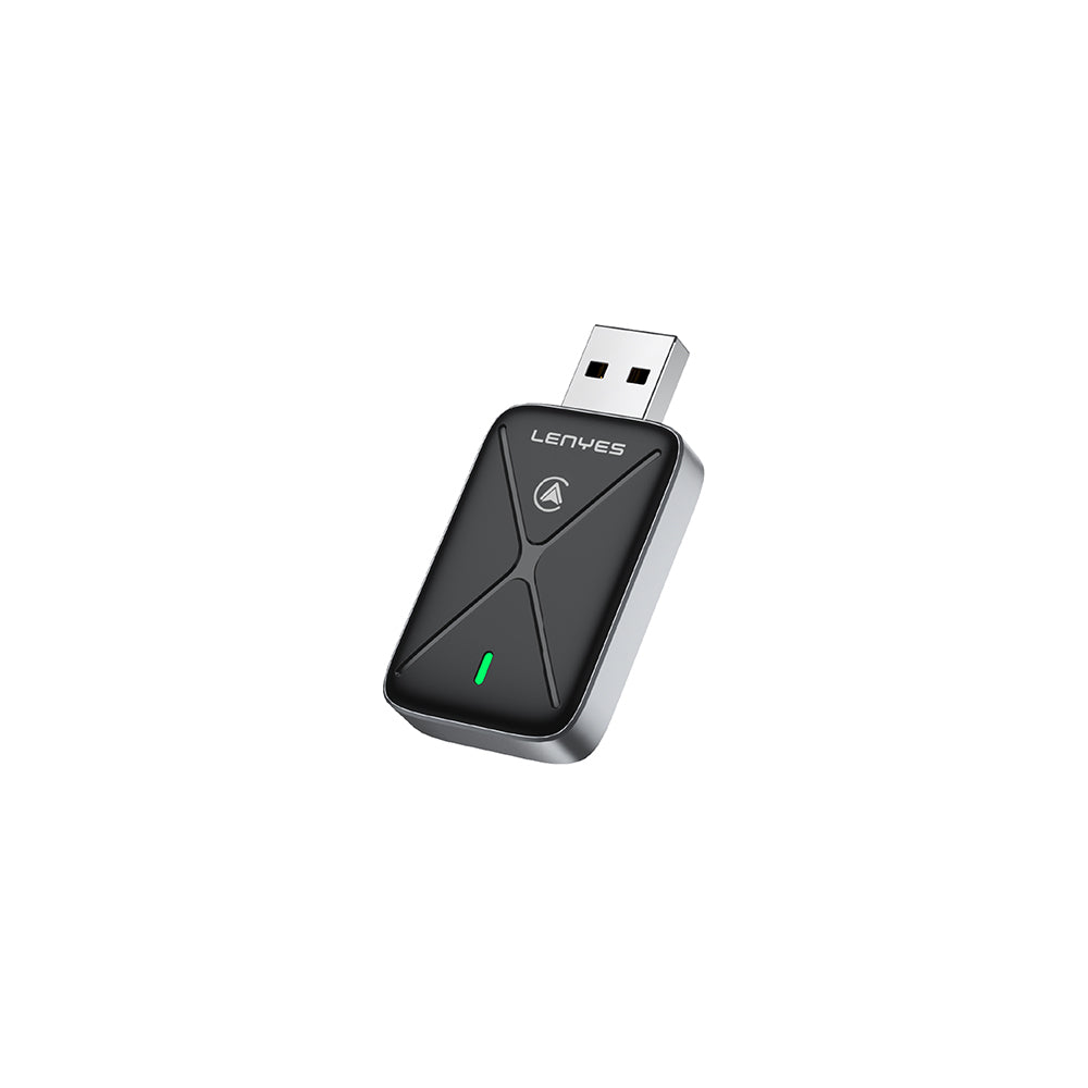 Lenyes LCP01 Android Auto Destekli CarPlay USB Bluetooth 5.0 Wireless Transmitter Adaptör Siyah