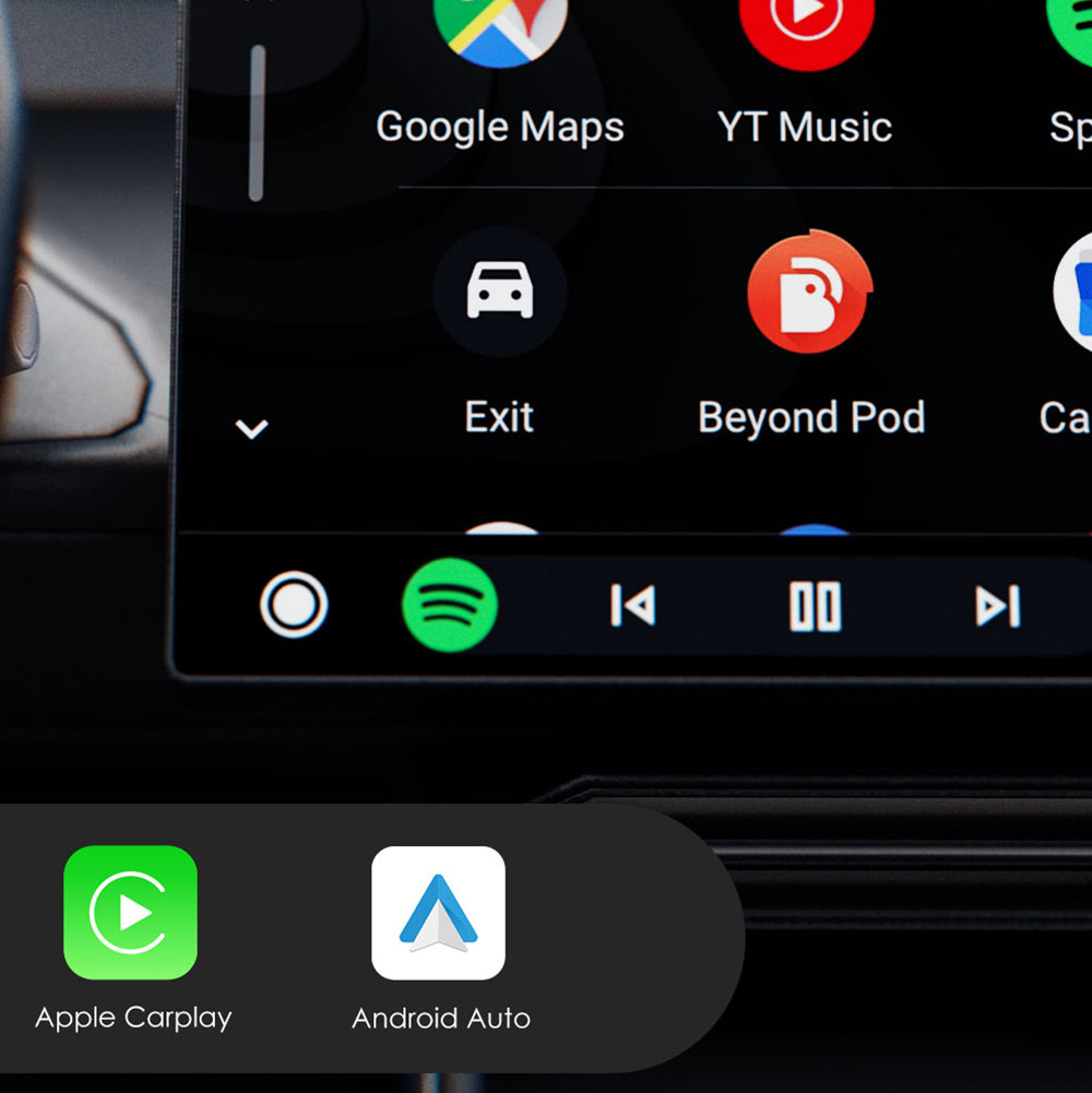 Lenyes LCP03 Android Auto Destekli CarPlay USB Bluetooth 5.0 Wireless Transmitter Adaptör Siyah