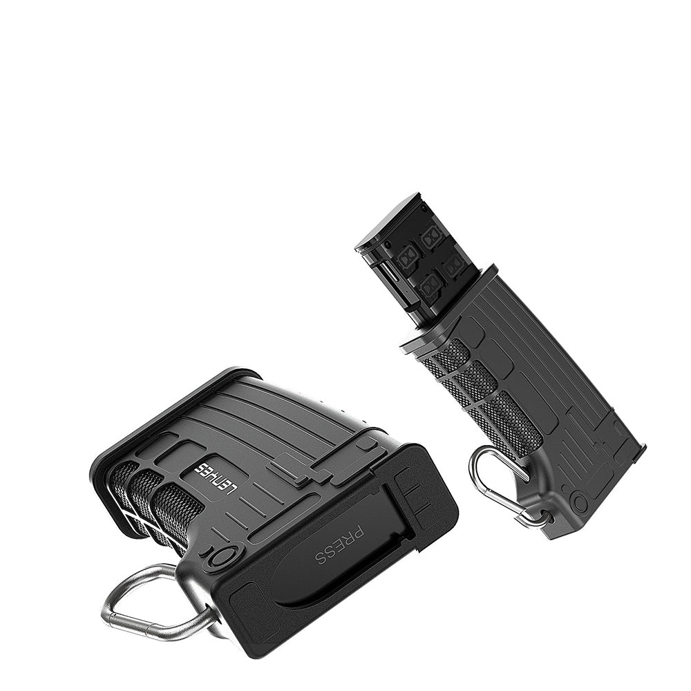 Lenyes LCR03 Type-C Kablolu Su Geçirmez Çoklu Kart Depolama ve Okuyucu Kutusu 10 Gbps Siyah